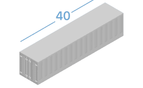 40DC Морський контейнер 40 футів