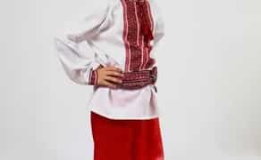 Шаровари, національний костюм дитячі шароварі, дитячі, червоні, сині