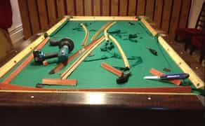 Більярдний стіл - ремонт, перетяжка, складання(від 5 000 грн.)