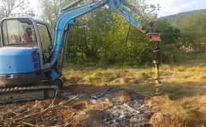 Ямобур на базі екскаватора: буріння під палі та стовпи