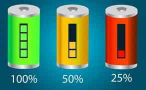 Залишкова ємність акумулятора гіроскутера, гіроборда, найнбота