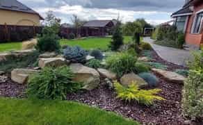 Озеленення, ландшафтний дизай, газон, автоматичний полив