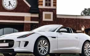 441 Jaguar F-Type кабріолет білий без водія