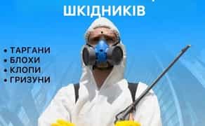 Дезінфекція від тарганів блох клопів, щурів мишей. Видалення плісняви