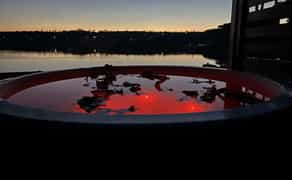 Чан, баня, лазня, альтанка, на березі Дніпра