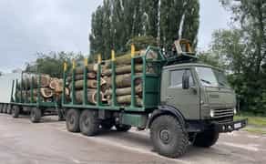Послуги лісовоза камаз з маніпулятором