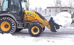 Всі послуги екскаватором JCB 3CX (прибиранні снігу)