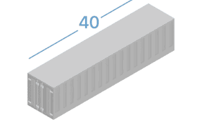 40DC Морський контейнер 40 футів