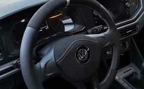 Перетяжка руля и КПП качественными материалами (кожа, алькантара).