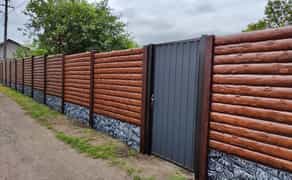 Бетонний паркан + фарбування