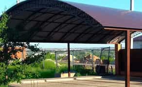 Навіси, альтанки, тераси, сараї з профнастилу, вольєри, зварювання