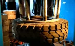 Монтаж цільнолитих шин для вилкових навантажувачів