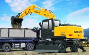 Послуги, повноповоротного екскаватора Hyundai R170W-7
