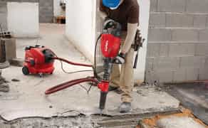 Бетонолом , відбійний молоток з пилесосом