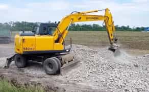 Траншейний-екскаватор на базі Hyundai 140w-7