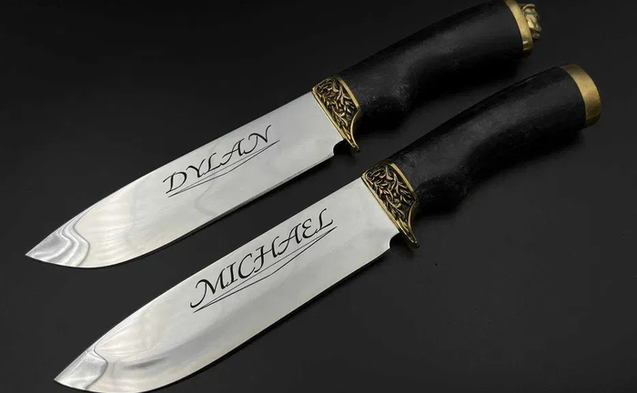 Лазерне гравіювання на ножах та інших виробах 🔪 Твій напис — твій стиль! Лазерне гравіювання на ножах та інших виробах 🔪 Твій напис — твій стиль!