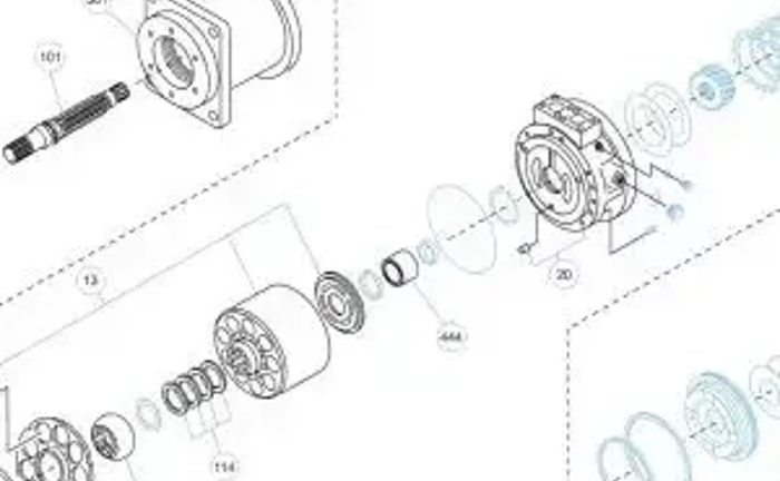 Ремонт гідромоторів Kawasaki M3X Ремонт гідромоторів Kawasaki M3X