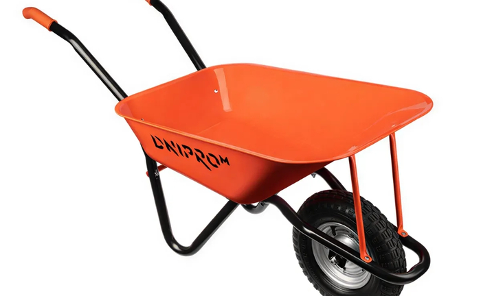 Садова універсальна тачка (orange) Дніпро М