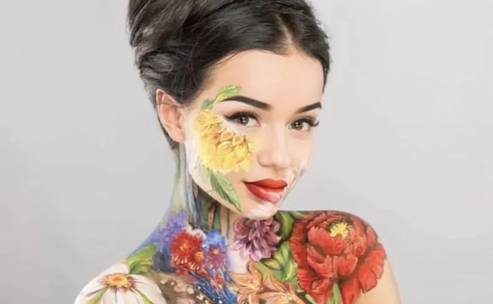 Аквагрим грим боді арт малюнки на тілі sfx макіяж Київ