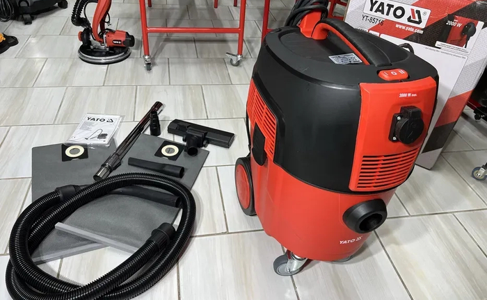 Будівельний пилосос YATO YT-85716 Автоочищення фільтра 1600 Вт Будівельний пилосос YATO YT-85716 Автоочищення фільтра 1600 Вт