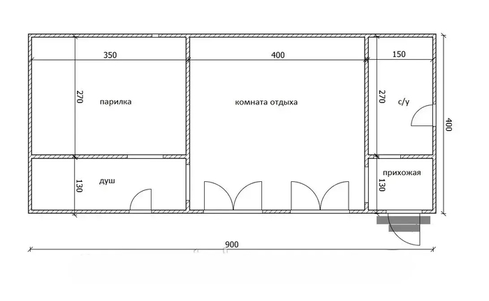 Дім 9 м х 4 м під баллю Дім 9 м х 4 м під баллю