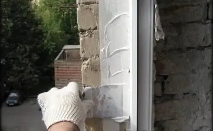 Гідроізоляція зовнішніх відкосів після монтажу вікон Одеса Стаз А