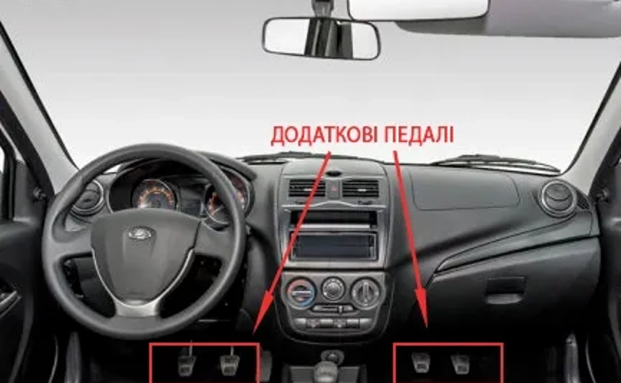 Виготовлення блоку на педалі для інструктора