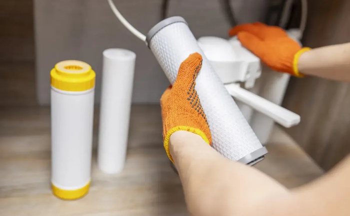 Монтаж та запуск потрійного проточного фільтру Монтаж та запуск потрійного проточного фільтру