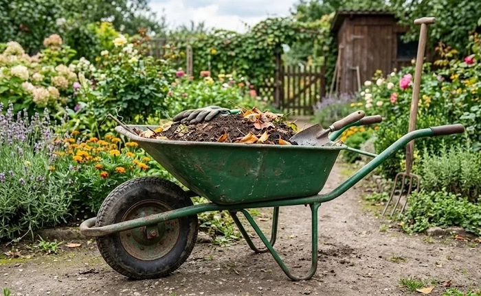 Тачка садова для перевезення ґрунту, піску та будматеріалів