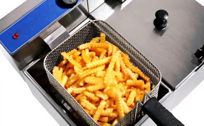 Потужна фритюрниця з регулятором температури Потужна фритюрниця з регулятором температури