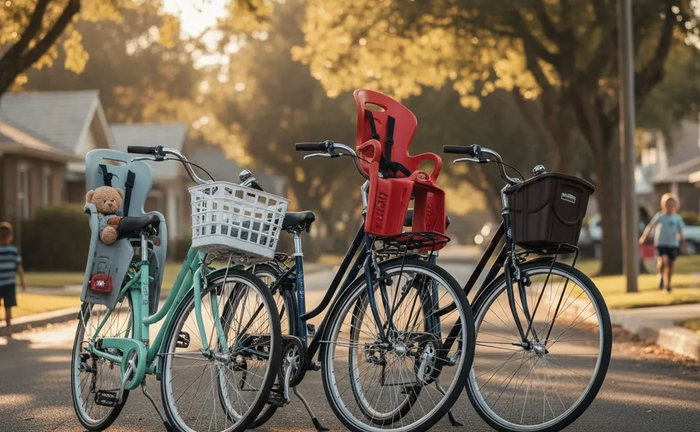 Велосипед з дитячим сидінням - надійність, швідкість