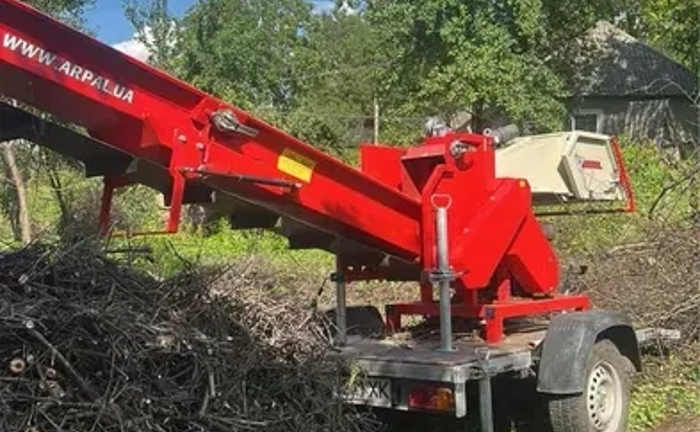 Професійний подрібнювач гілок (до 120 мм)— 8 м³/год!