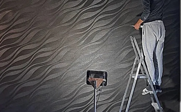 Послуги Шпаклювання, Поклейка шпалер