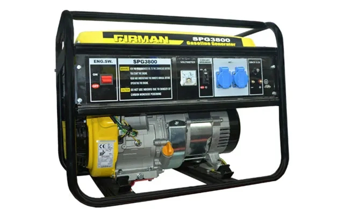 Бензиновий генератор 3,1 кВт (1 кВт/год: 0,55 л) FIRMAN SPG3800 Бензиновий генератор 3,1 кВт (1 кВт/год: 0,55 л) FIRMAN SPG3800