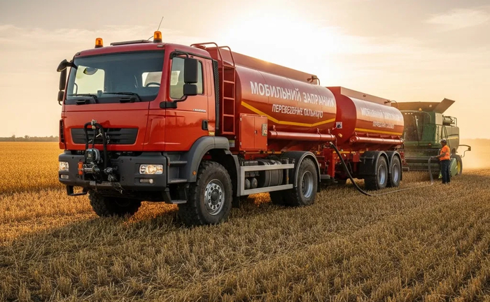 Автоцистерна-паливозаправник-перевезення пального.