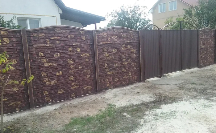 Бетонні паркани ,європаркан,еврозабор, бетонный забор,ворота.