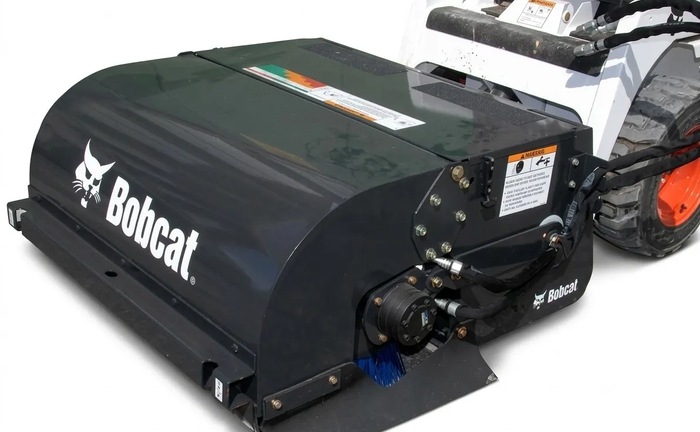Щітка з бункером Bobcat 72. Забезпечує замітання, вивантаження сміття
