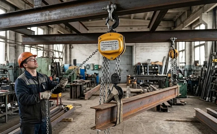 Таль ручна 5 т, висота підйому 3 м