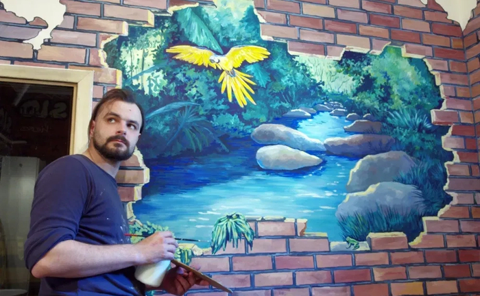 Професійний розпис стін та стель, інтер'єрний живопис і барельєфи