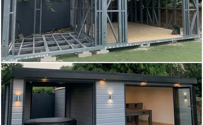 Комплект каркасу каркасного будинку, альтанки, гаражу, складу. ЛСТК