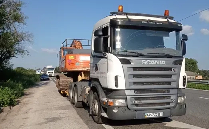Трал SCANIA вантажні перевезення Трал SCANIA вантажні перевезення