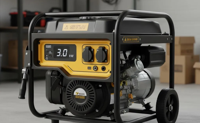Бензиновий генератор STVI потужністю 3.0 кВт. Бензиновий генератор STVI потужністю 3.0 кВт.