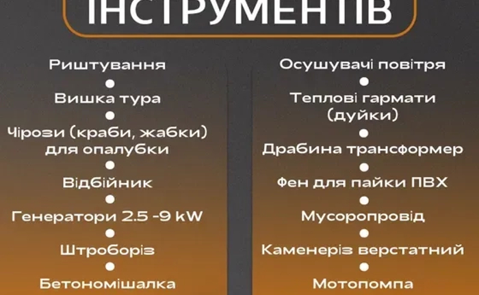 Будівельні інструменти Будівельні інструменти