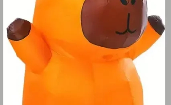 Яскравий надувний костюм капібари