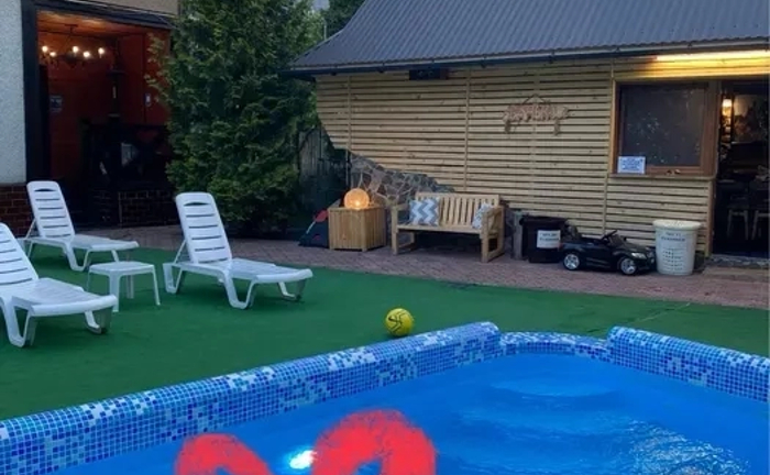 ЧАН З Теплим Басейном , деревʼяний з бісєдкою ,теплим приміщенням з міні кухнею