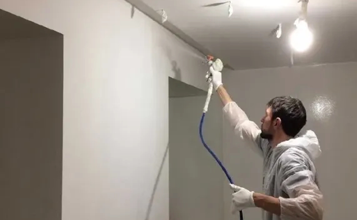 Фарбування стін, стель. Безповітряне. Шпаклівка. Механізована Побілка