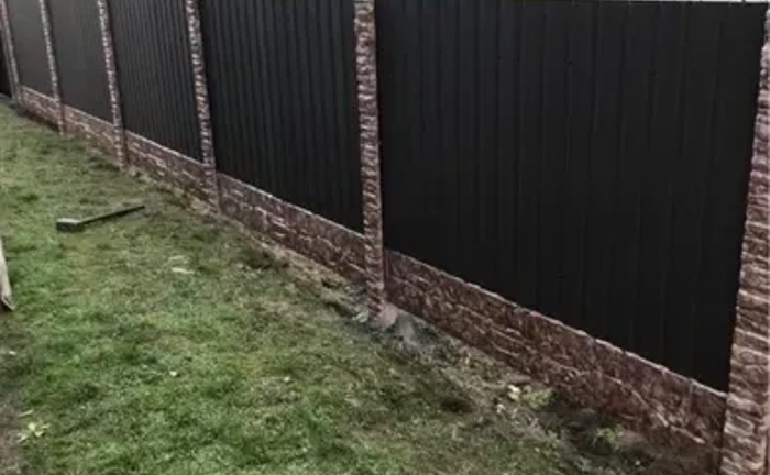 Забор , Паркан , Євро - забор , Забор Бетонний , Євро Огорожа ,Глянцева