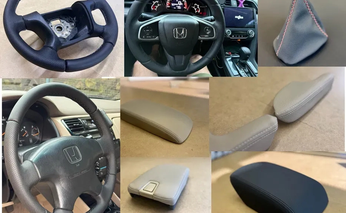 Перешив сидінь авто, перетяжка керма, ручки кпп, підлокітники
