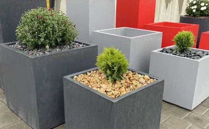 Бетонні кашпо, вазони, квітники, горшки вуличні лофт Бетонні кашпо, вазони, квітники, горшки вуличні лофт