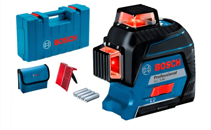 Лазерний нівелір Bosch GLL 3-80 Professional, з мішенню та чохлом.і